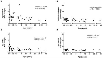 Determination of Agrin and Related Proteins Levels as a Function of Age in Human Hearts